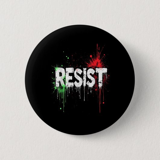 Weersta politiek protest _1 ronde button 5,7 cm (Voorkant)