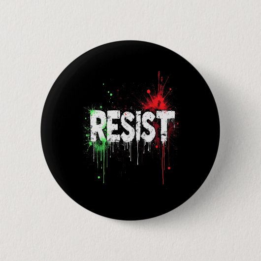 Weersta politiek protest _1 ronde button 5,7 cm (Voorkant)