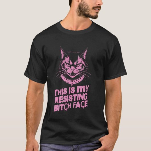 Weersta Politiek Protest Kat T-shirt (Voorkant)
