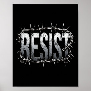 Weersta politiek protest poster