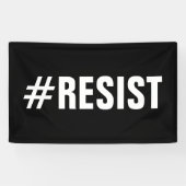 #Weersta politieke protestmars Spandoek (Horizontaal)