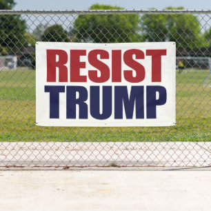 Weersta President Trump - Anti Trump Spandoek