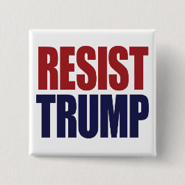 Weersta President Trump - Anti Trump Vierkante Button 5,1 Cm