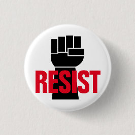 Weersta president Trump - anti-Trump zwarte vuist Ronde Button 3,2 Cm