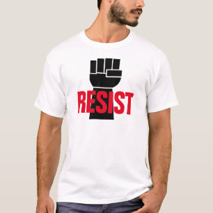 Weersta President Trump - Anti Trump Zwarte Vuist T-shirt