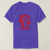 Weersta protest eerst rood t-shirt (Design voorkant)