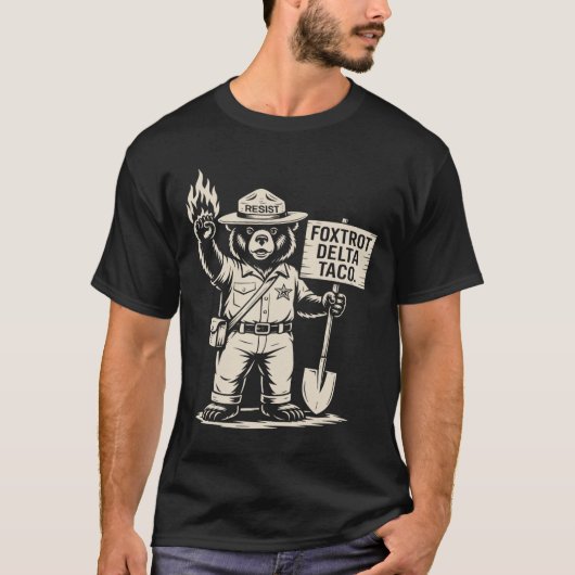 Weersta protest Let's Go Taco Foxtrot Delta Taco B T-shirt (Voorkant)