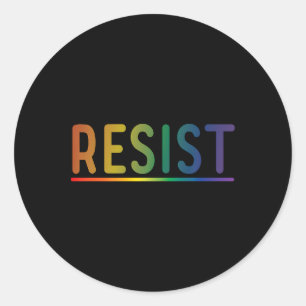 Weersta Rainbow LGBTQ Gay Pride Politieke Protest Ronde Sticker