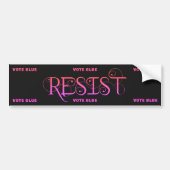Weersta roze en zwart bumpersticker (Voorkant)