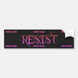Weersta roze en zwart bumpersticker