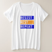 Weersta rustherhaling grote maat t-shirt (Design voorkant)