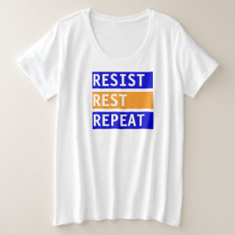 Weersta rustherhaling grote maat t-shirt