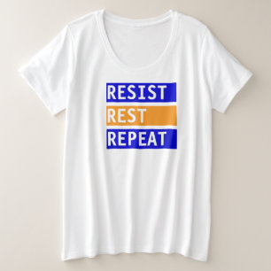 Weersta rustherhaling grote maat t-shirt