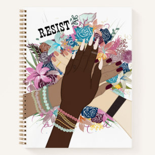 Weersta samen - Floral Feminist Activism Art Notitieboek