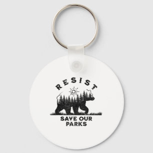 Weersta Save Our Parks Alt US National Parks Anti- Sleutelhanger