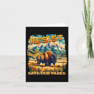 Weersta Save Our Parks Alt US National Parks Bison Kaart