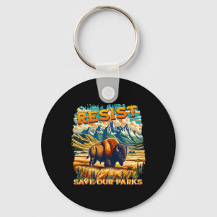 Weersta Save Our Parks Alt US National Parks Bison Sleutelhanger