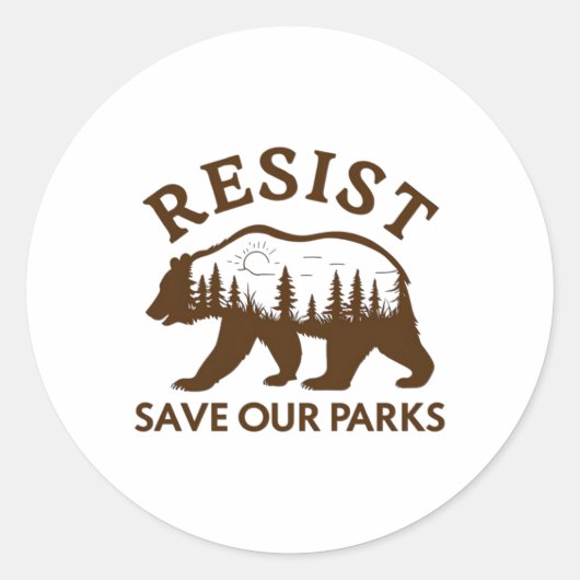 Weersta Save Our Parks Beer Sticker (Voorkant)