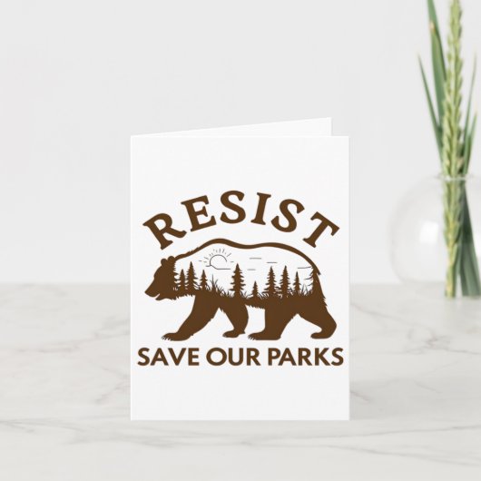 Weersta Save Our Parks Beer Sticker Kaart (Voorkant)