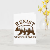 Weersta Save Our Parks Beer Sticker Kaart (Gele Bloem)