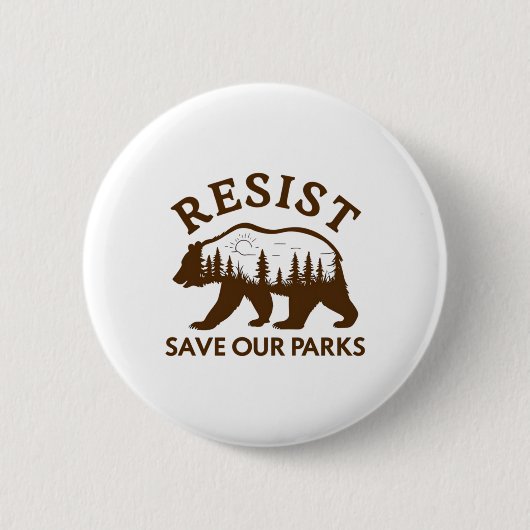 Weersta Save Our Parks Beer Sticker Ronde Button 5,7 Cm (Voorkant)