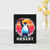 Weersta Shirt Funny Weersta Pinguïns Protest Tegen Kaart (Gele Bloem)