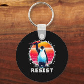 Weersta Shirt Funny Weersta Pinguïns Protest Tegen Sleutelhanger (Voorkant)
