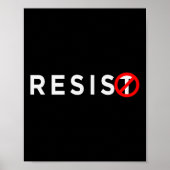 Weersta Shirt #weersta Anti Trump #ondeelbaar Poster (Voorkant)