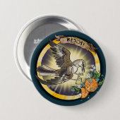 Weersta Staatsvogel Florida Spotvogel Ronde Button 7,6 Cm (Voorkant /achterkant)