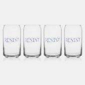 Weersta stemming Blauw Blikvorm Glas (Achterkant)