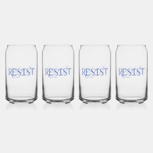 Weersta stemming Blauw Blikvorm Glas (Achterkant)