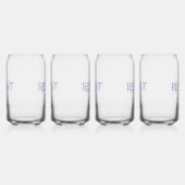 Weersta stemming Blauw Blikvorm Glas (Rechts)