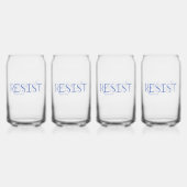 Weersta stemming Blauw Blikvorm Glas (Voorkant)