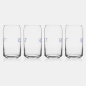 Weersta stemming Blauw Blikvorm Glas (Links)