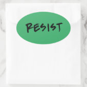 Weersta Stickers-4 per blad-groen Ovale Sticker (Tas)