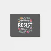 Weersta subtiel anti-Trump botanisch protest Post-it® Notes (Voorkant)