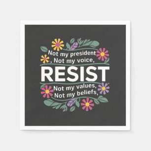 Weersta subtiel anti-Trump botanisch protest Servet