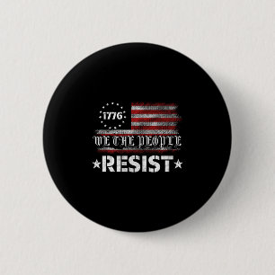 Weersta Trump Protesteer Anti Politiek Vs Vlag Wij Ronde Button 5,7 Cm