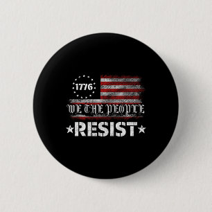 Weersta Trump Protesteer Anti Politiek Vs Vlag Wij Ronde Button 5,7 Cm