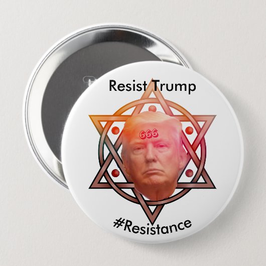 Weersta Trump / #Resistance gepersonaliseerd Ronde Button 4,0 Cm (Voorkant /achterkant)