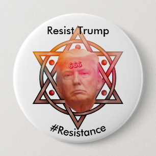 Weersta Trump / #Resistance gepersonaliseerd Ronde Button 4,0 Cm