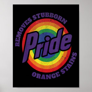 Weersta Trump Verwijder hardnekkige Oranje vlekken Poster