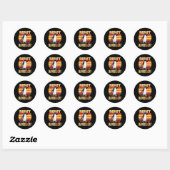 Weersta Verzetspinguïn Handen Van Protest Ronde Sticker (Vel)