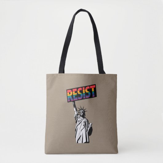 Weersta Vrijheidsbeeld Feministische Gift Tote Bag (Voorkant)