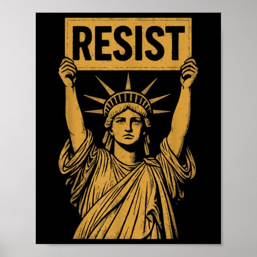 Weersta Vrijheidsbeeld Rebellen protesteren tegen  Poster (Voorkant)