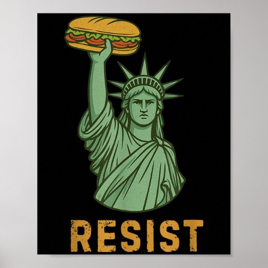 Weersta Vrijheidsbeeld Sandwich Guy Washington D Poster (Voorkant)