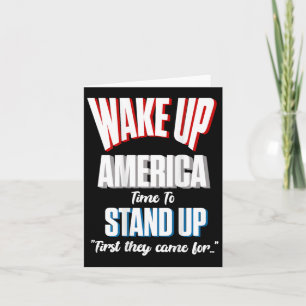 Weersta Wake Up America Time om als eerste te staa Kaart