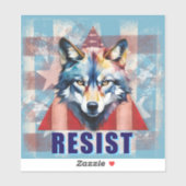 Weersta Wolf Politiek  Sticker (Vel)