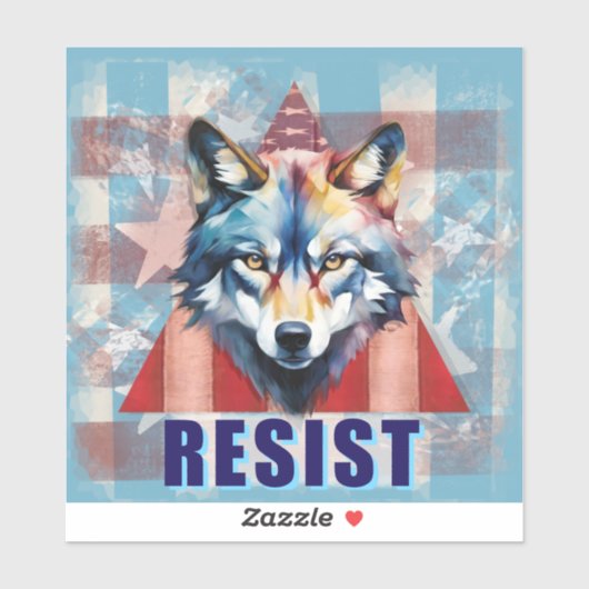 Weersta Wolf Politiek  Sticker (Vel)