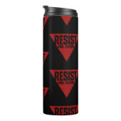 Weersta woord met omgekeerde rode driehoekweerstan thermosbeker (Geroteerd rechts)